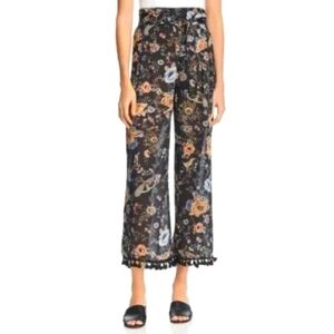 Molly Bracken Tasseled Floral-Print Pants‎